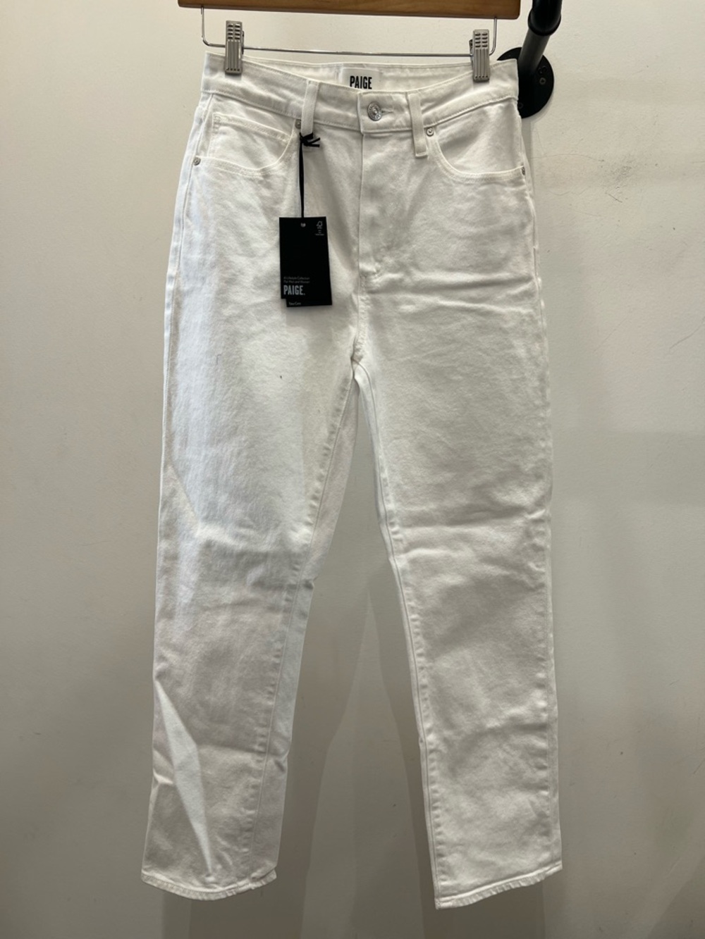 PAIGE White Straight-Leg Women’s Jeans PM